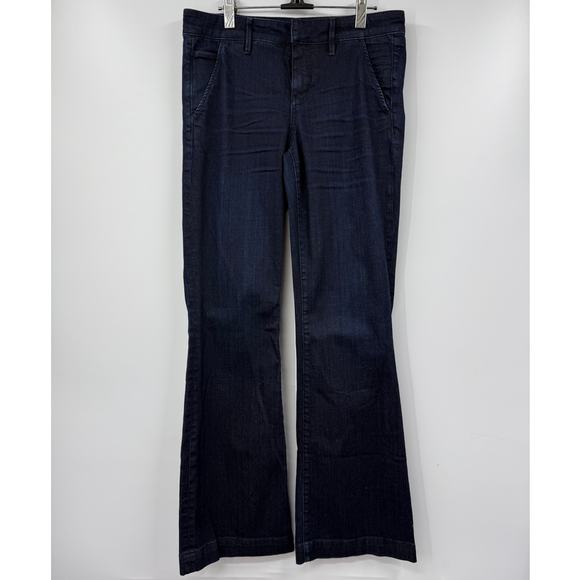 Anthropologie Pilcro and the Letterpress Mid Rise Blue Bootcut Jeans Size 29 - Picture 1 of 11